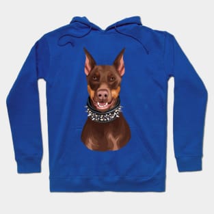 Animal dog bp doberman domestic cute pet Hoodie